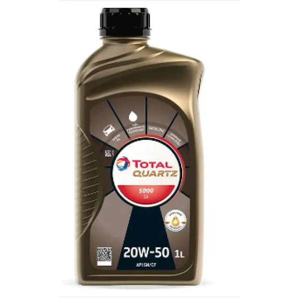 ACEITE TOTAL QUARTZ 20W 50 5000 SN 1 LITRO - TotalEnergies